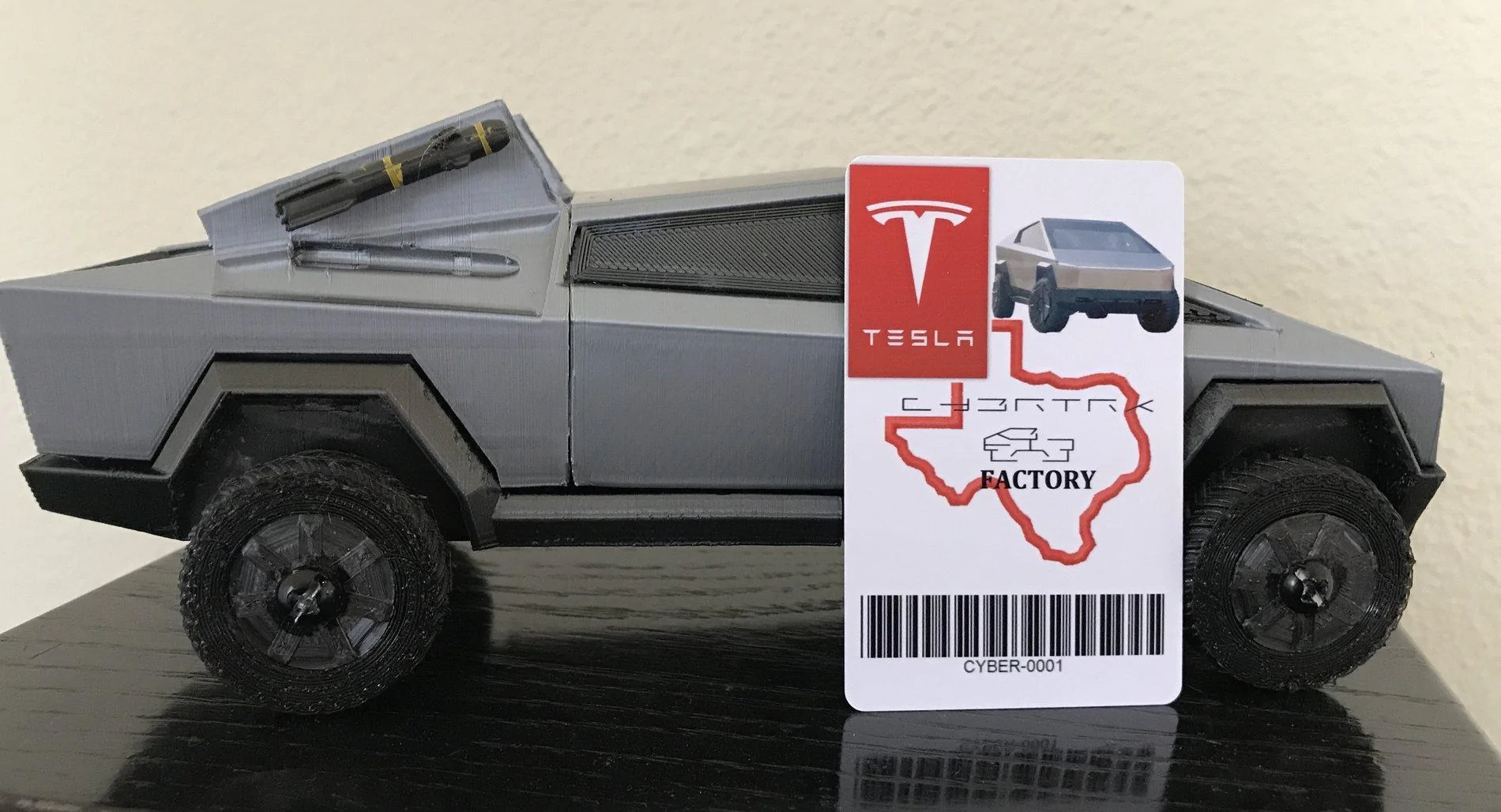 Tesla Cybertruck Gigafactory in Texas CyberTrk Cyber Badg