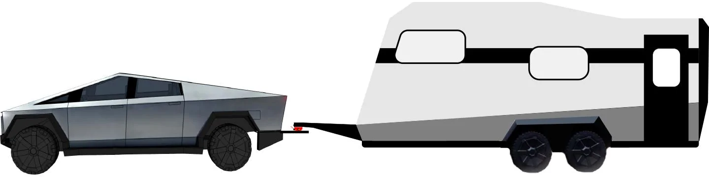 Tesla Cybertruck Introducing the Patented Cyber Hitch, full motion 5th Wheel Hitch for the Cybertruck ! Bumper 5th Wheel Bumper tow - RV