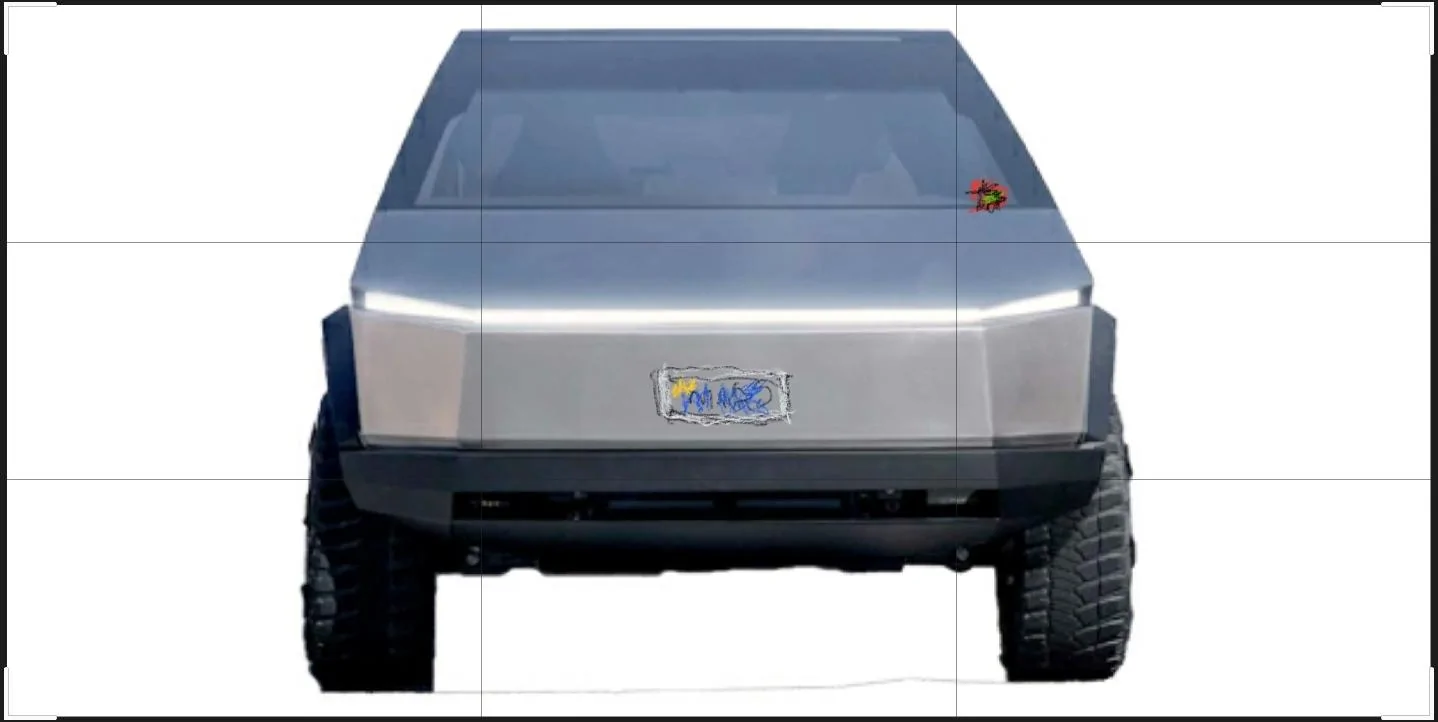 Tesla Cybertruck Front License Plate Screenshot_20200521-202919_Photo Editor