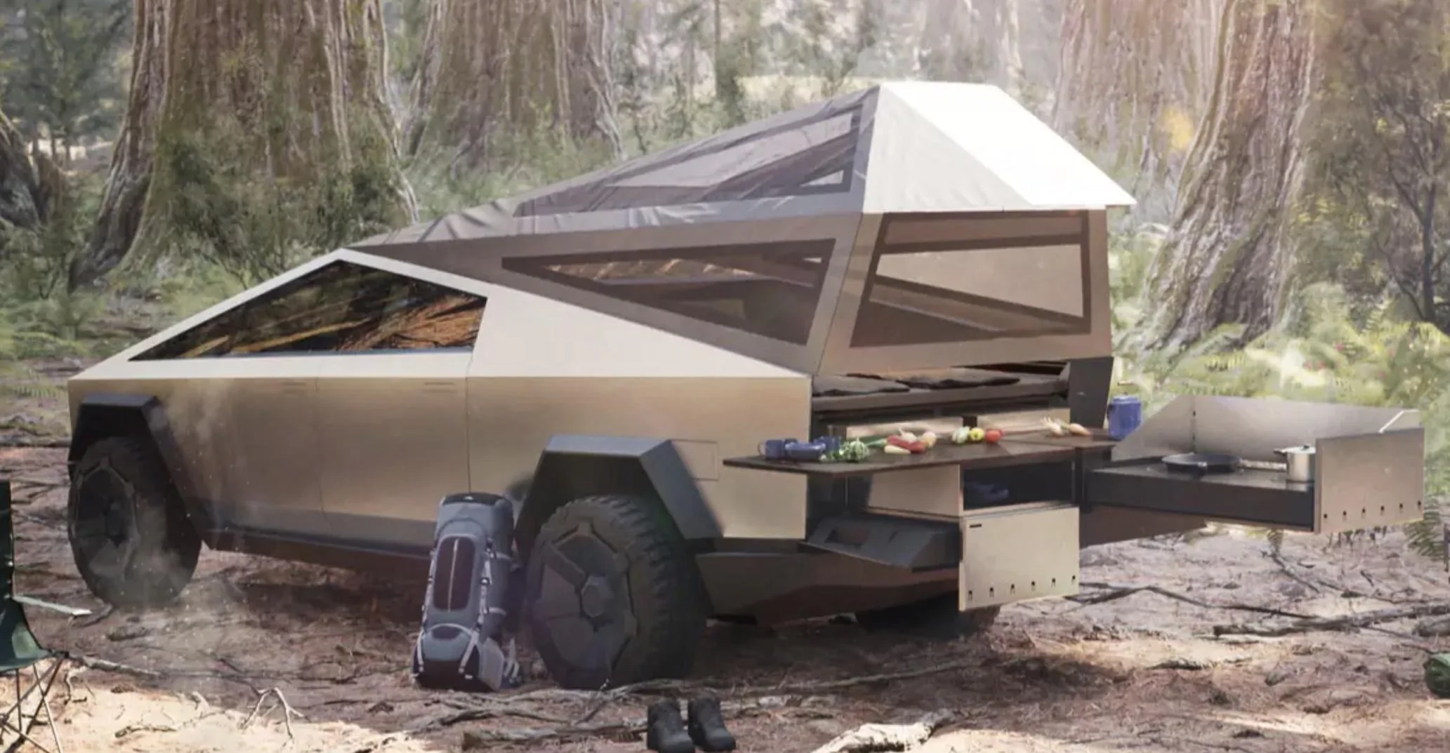 Tesla Cybertruck ? [Update: NOT Production Wiper] New Cybertruck design spied! Shortened front, no door handles, side mirrors, curved windshield glass! [Dec. 10] 1639512664483