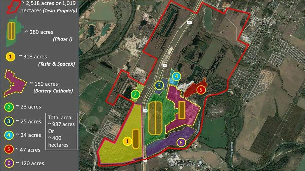 Tesla Cybertruck Giga Texas to cost $10B+ by the time it is complete - says Musk Giga-Texas-Marked-Map_Joe-Tegtmeyer_1024x1024