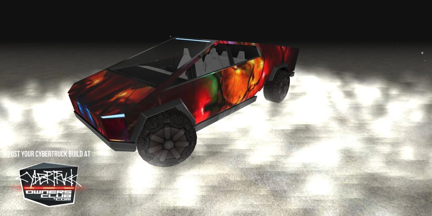 Tesla Cybertruck Light Show (Merry Christmas from Tesla) cybertruck-design_christmas_lights