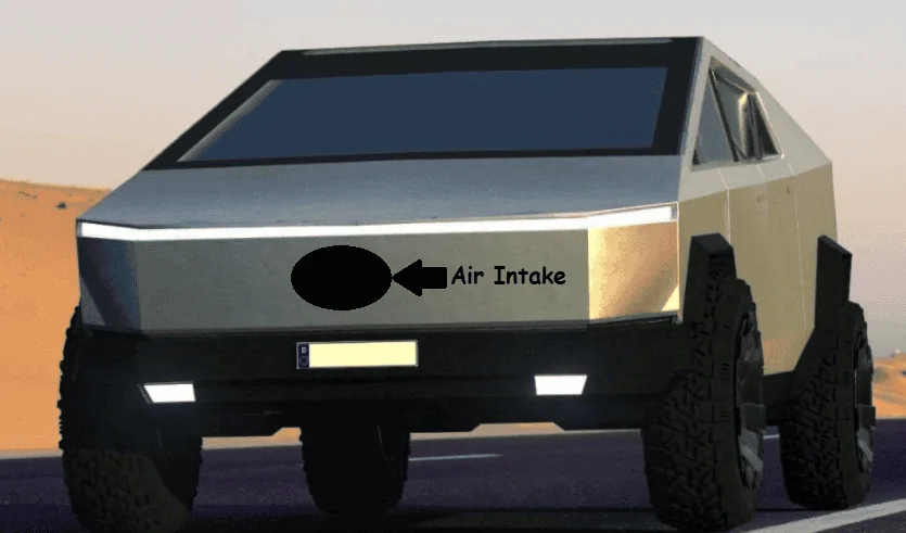 Tesla Cybertruck RAT Ram Air Turbine for camping with the CT 1639491187931-png