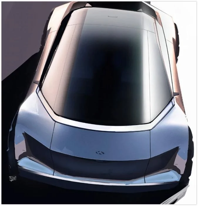 Tesla Cybertruck HYUNDAI EGG COMPACT PICKUP TRUCK with spare tire. Hyundai EGG compact pickup truck carries a miniature Cybertruck vibe - Yanko Design 2022-01-0