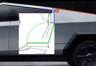 Tesla Cybertruck Folding rear seats (& center seat) confirmed in new Cybertruck patent! Points to possible pass through? CT Mid Gate 1-9-22