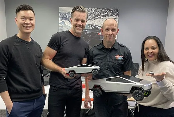 Tesla Cybertruck No More Cyber Whistle! Franz-Mattel-Designers