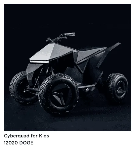 Tesla Cybertruck Tesla store now taking DOGE Screenshot from 2022-01-14 09-05-49