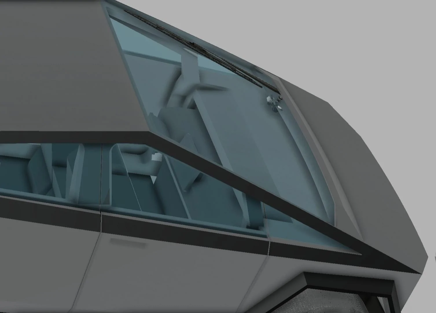 Tesla Cybertruck Is there a way they can make a hide-away wiper?  I tried to show my idea in this rendering. inbound7123912312466054607