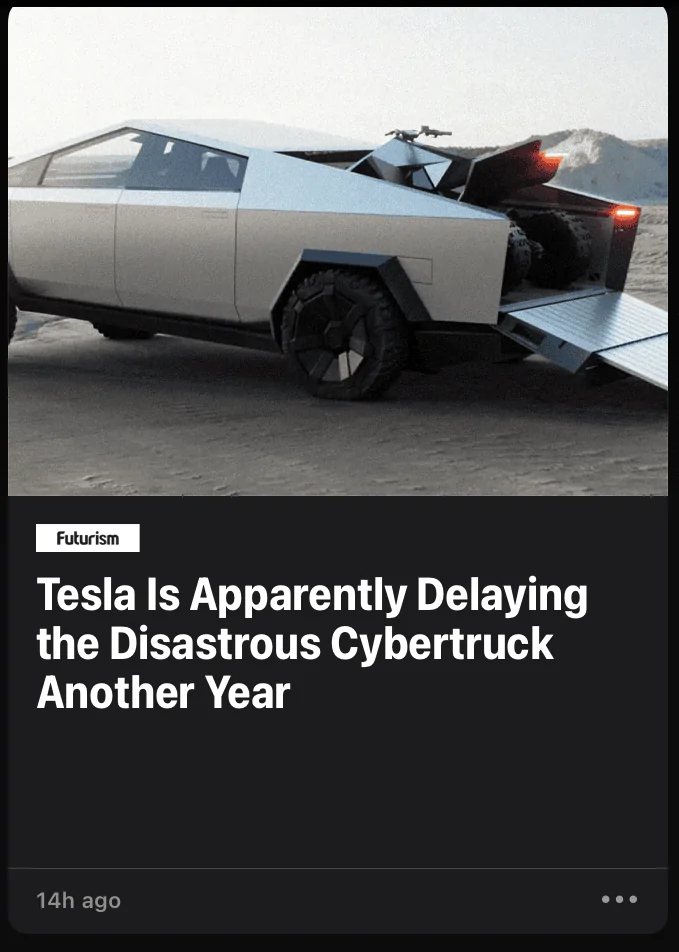 Tesla Cybertruck and the FUD rolls on 1642231026496