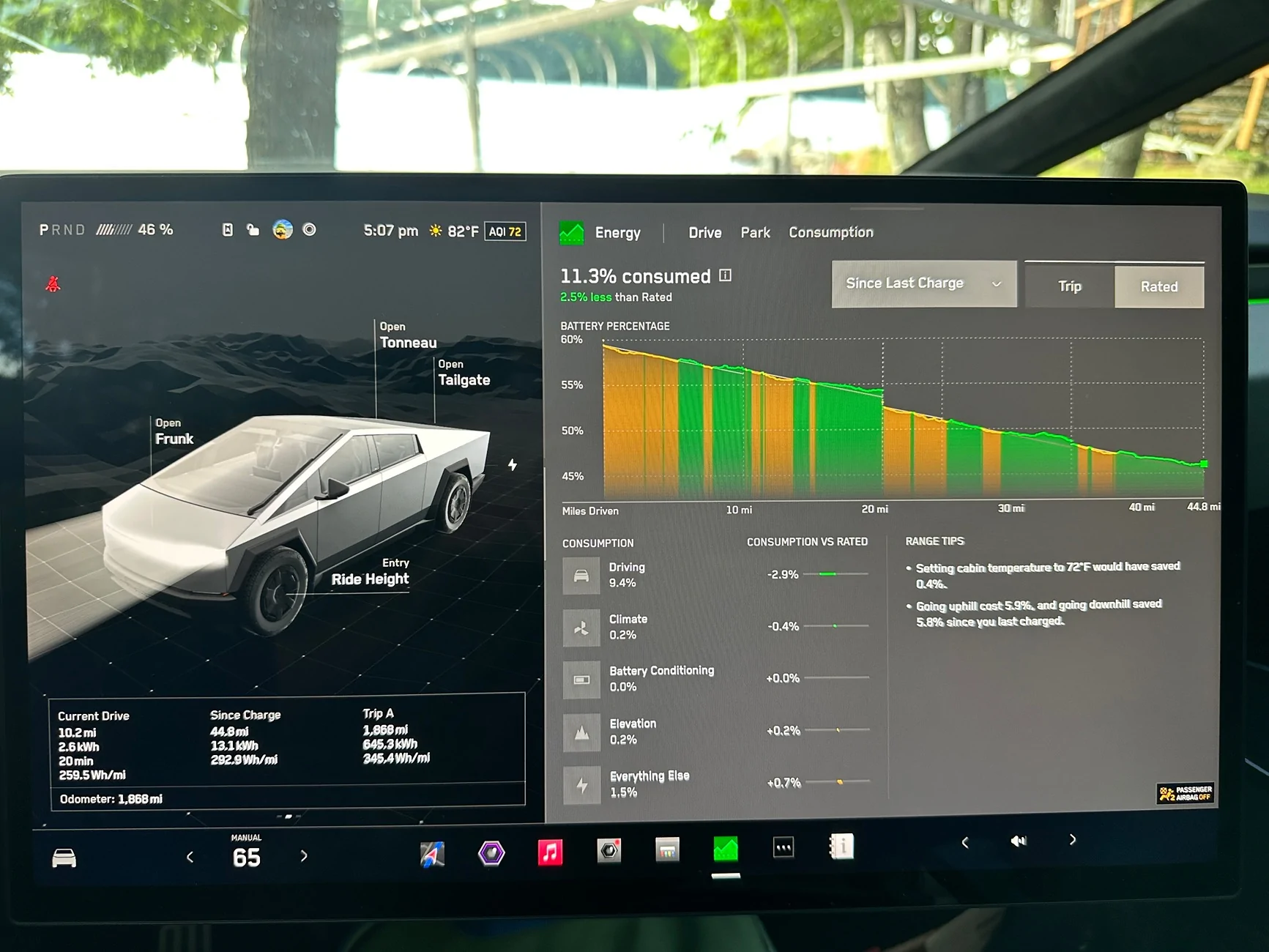 Tesla Cybertruck Newbie Range Question IMG_1540