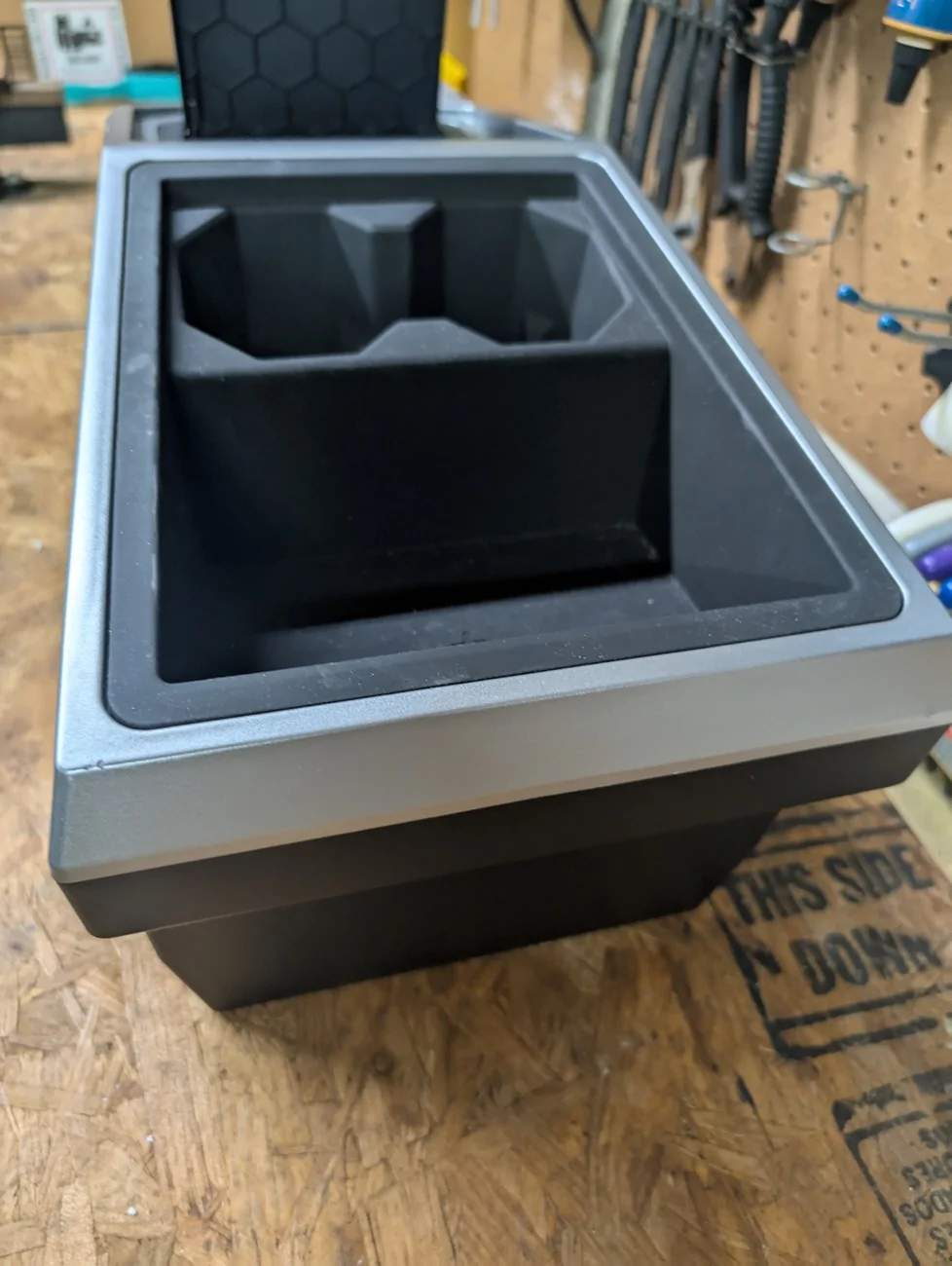 Tesla Cybertruck $75 CT console floor organizer PXL_20250731_204736729