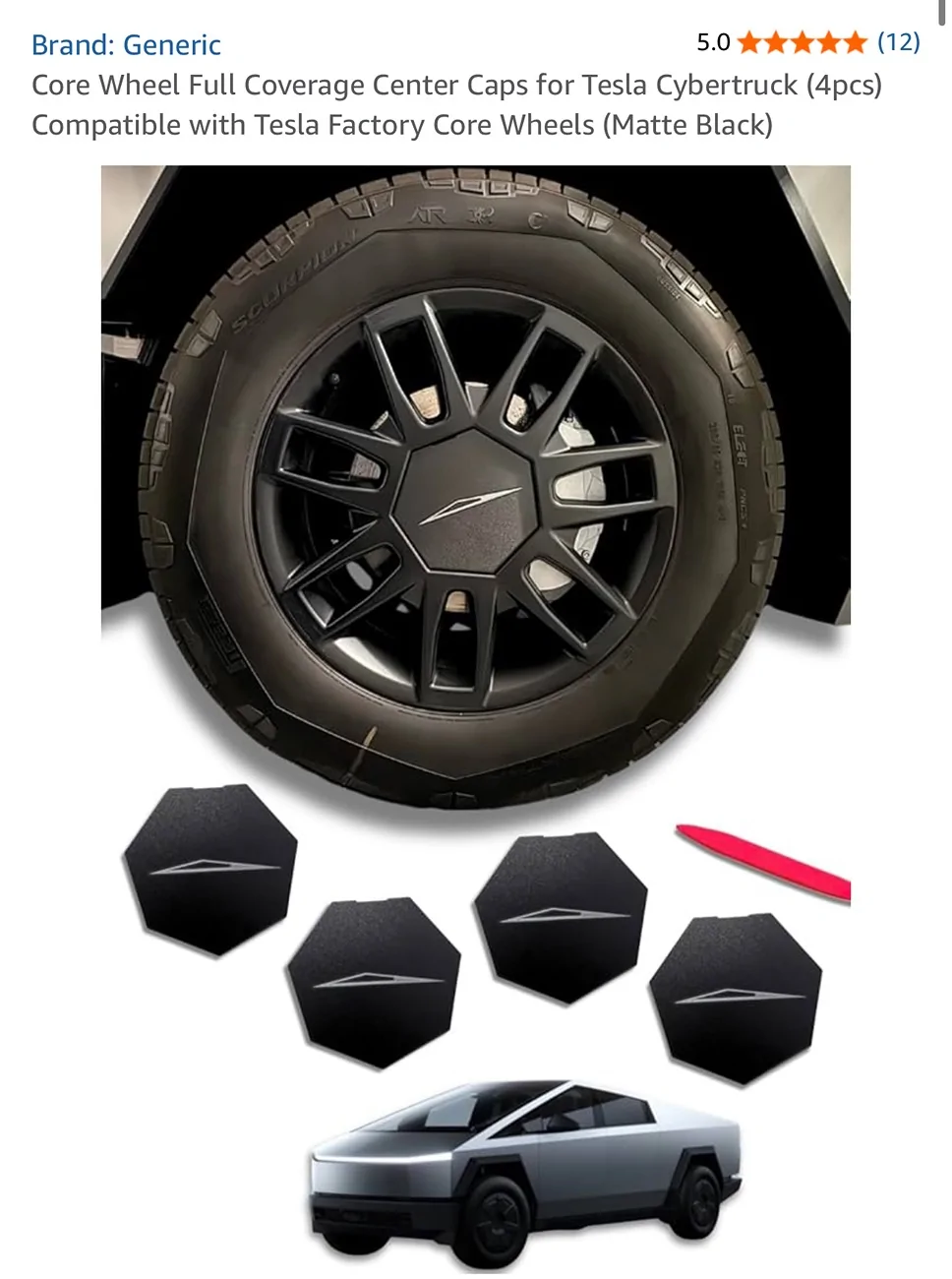 Tesla Cybertruck Wheel center caps for Core wheels? IMG_0633