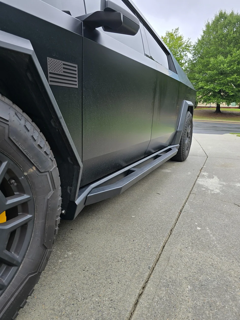 Tesla Cybertruck UP (Unplugged Performance) Rocker Panels and Sliders - Arrived & Installed 20250805_135822