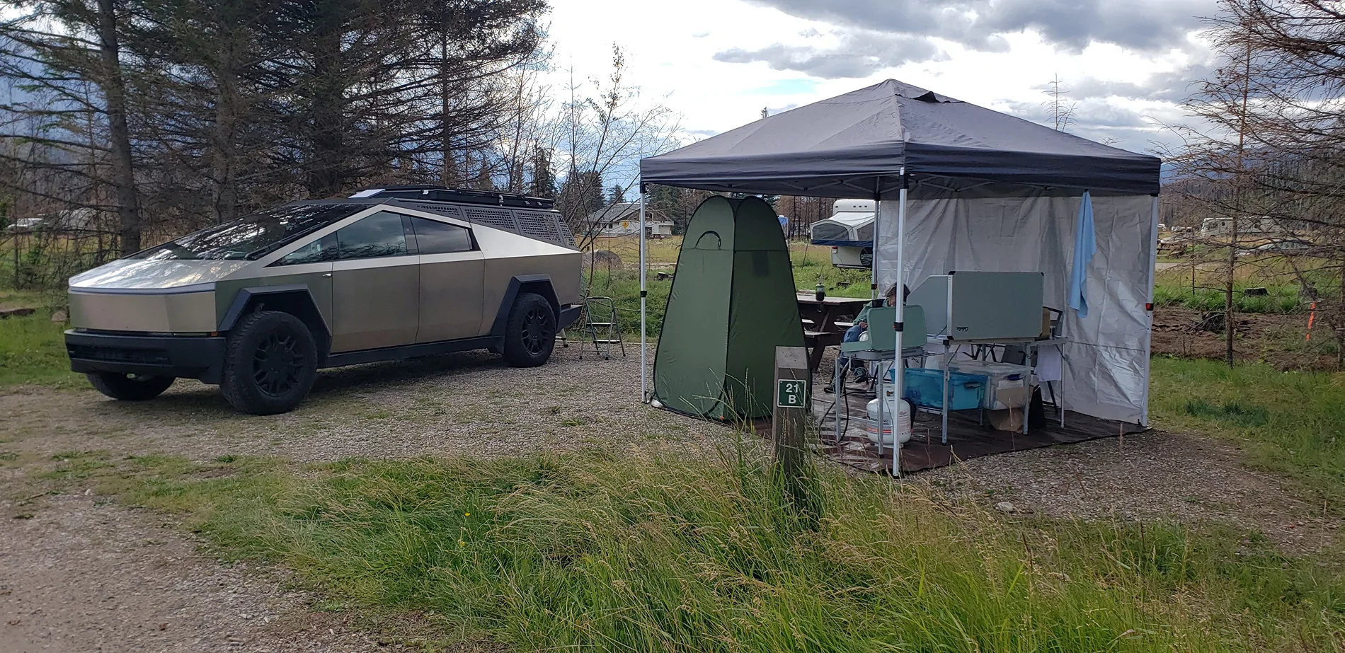 Tesla Cybertruck Overland Trip to Alaska - Follow For Updates Jasper Whistler Campsit