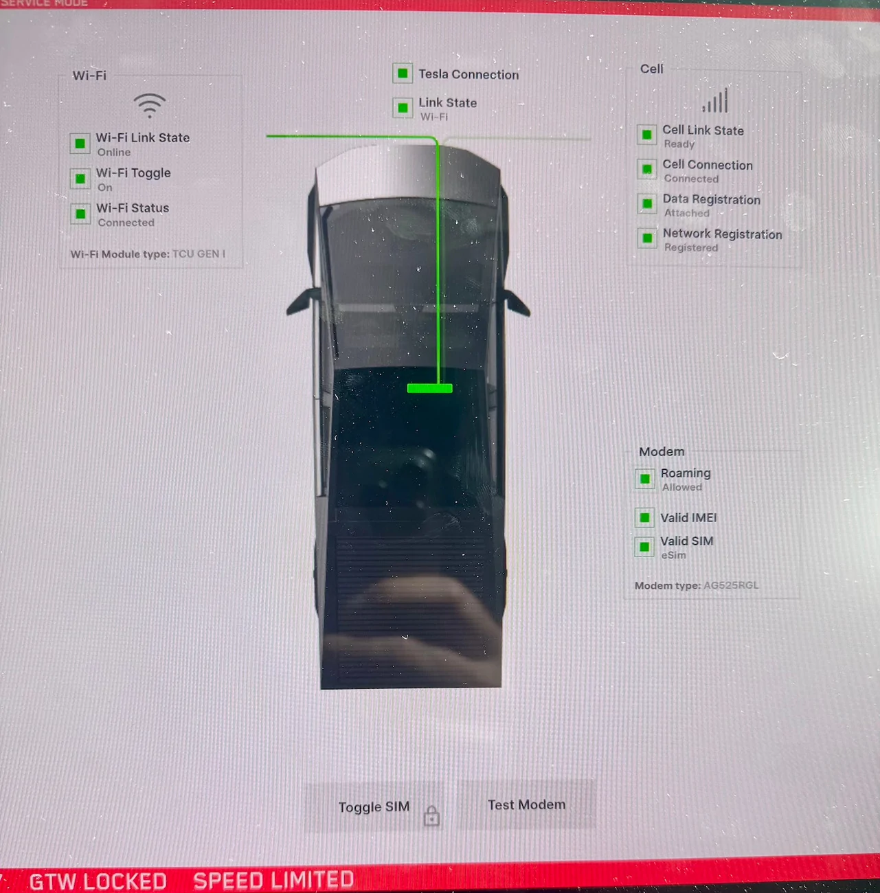 Tesla Cybertruck WiFi issues. IMG_1346