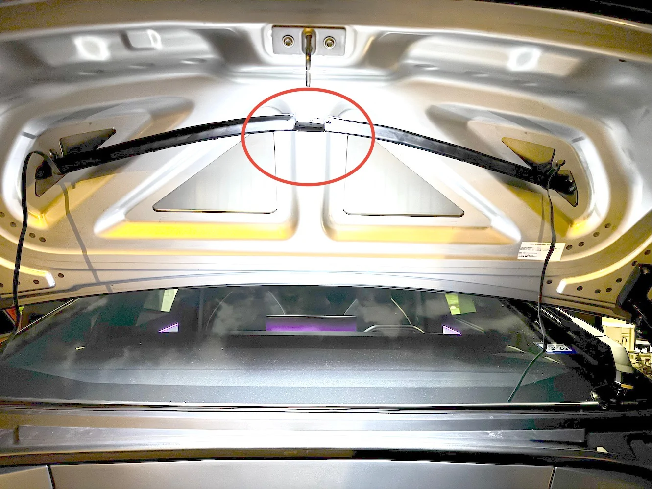 Tesla Cybertruck Storing a spare BAW (windshield wiper) onboard - solution (update: maybe not) IMG_0390
