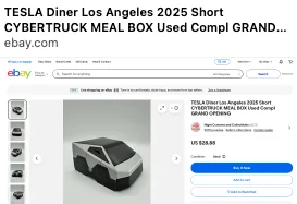 Tesla Cybertruck Cool fact: Tesla Diner is made from recycled Cybertruck steel Screenshot 2025-08-07 at 8.02.43 AM