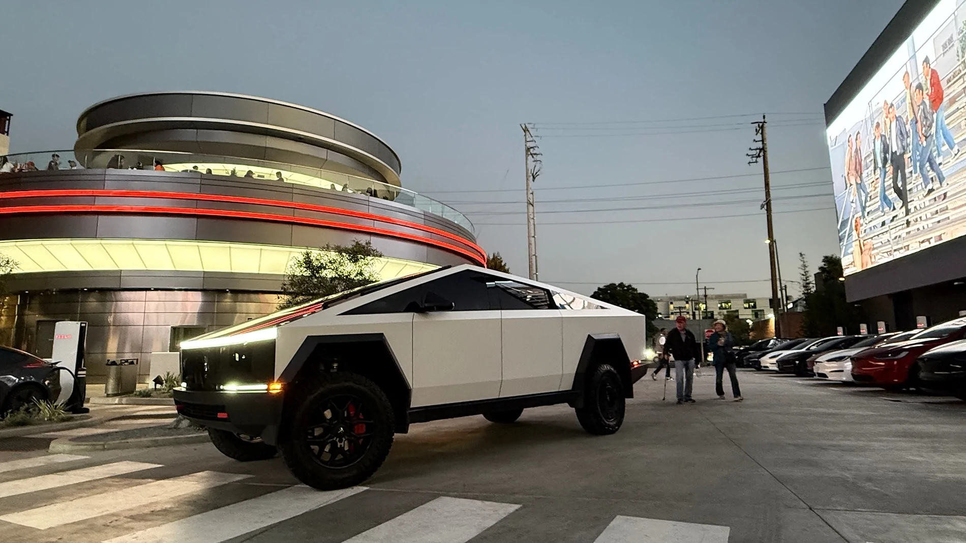 Tesla Cybertruck My Cybertruck + FSD drove from New Mexico to Tesla Diner Grand Opening. Let’s see your best Tesla Diner pics IMG_1164