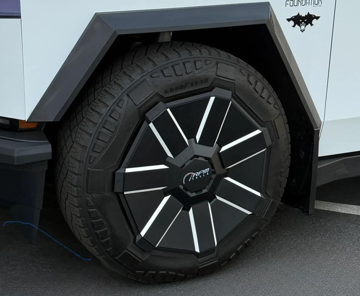Tesla Cybertruck What cool things can be done with your cyber wheel covers? IMG_5273