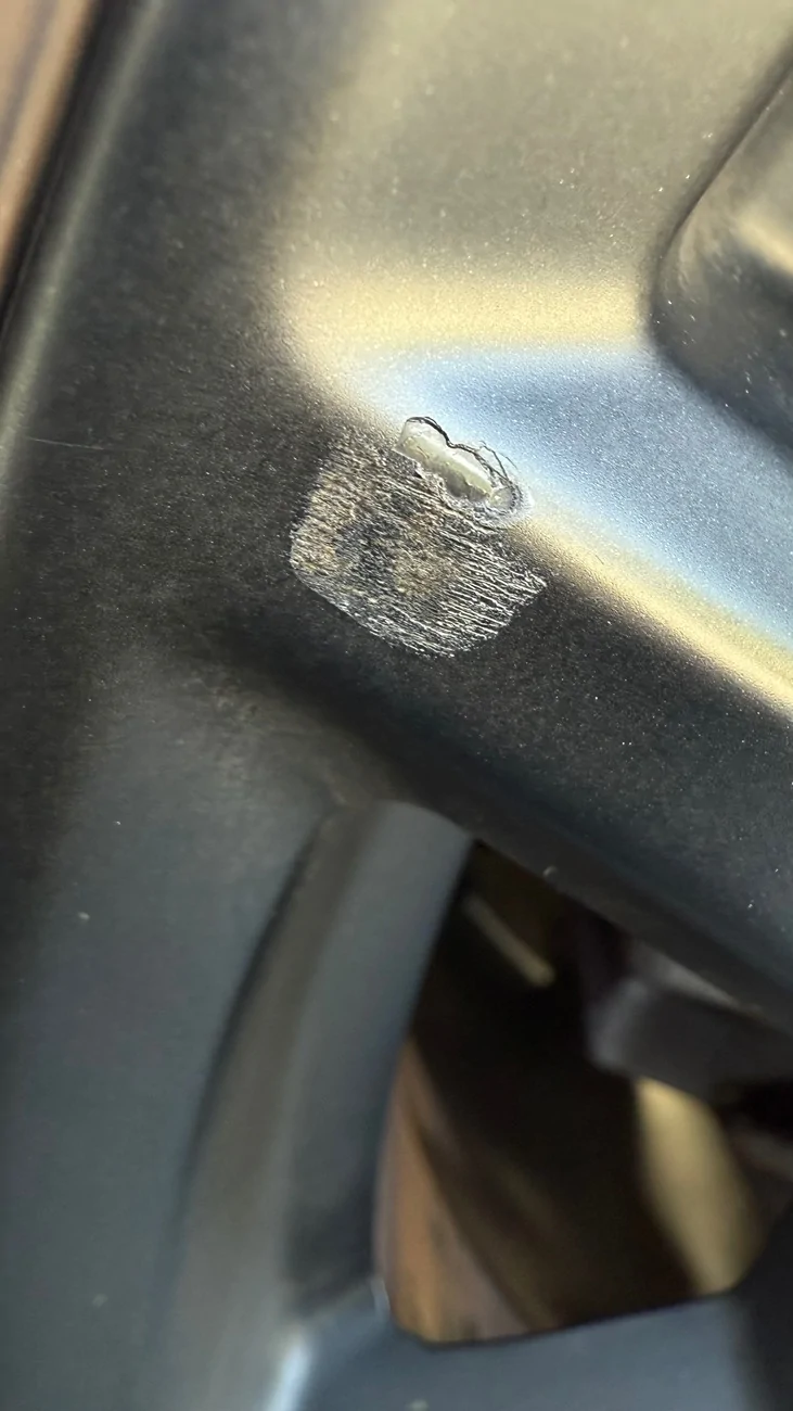 Tesla Cybertruck Cyberwheel covers damaged my rims and tesla now asks $3588 to fix it IMG_7716
