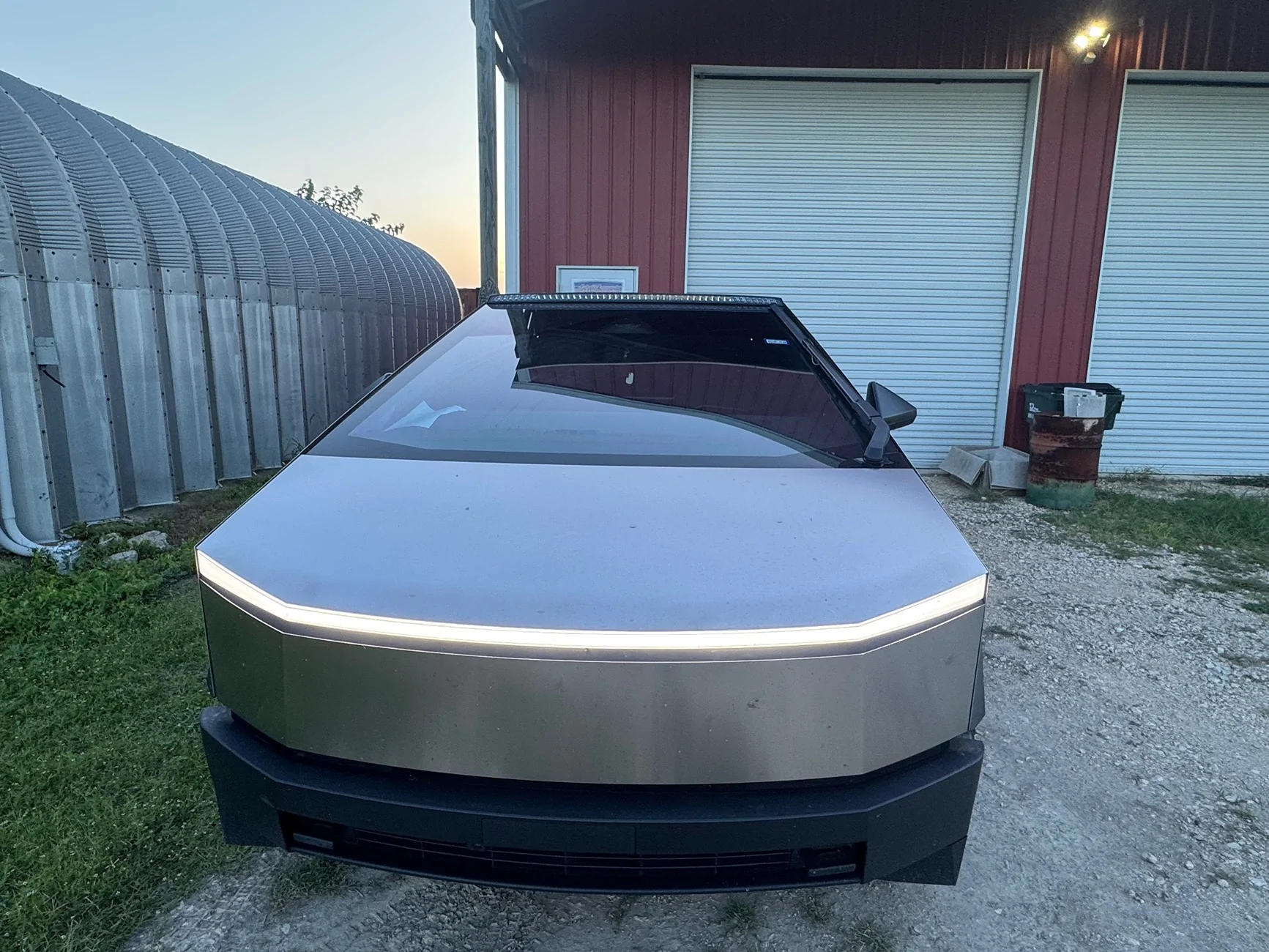 Tesla Cybertruck Breaking:  Light Bar Installs on Hold Confirmed by Tesla IMG_3873