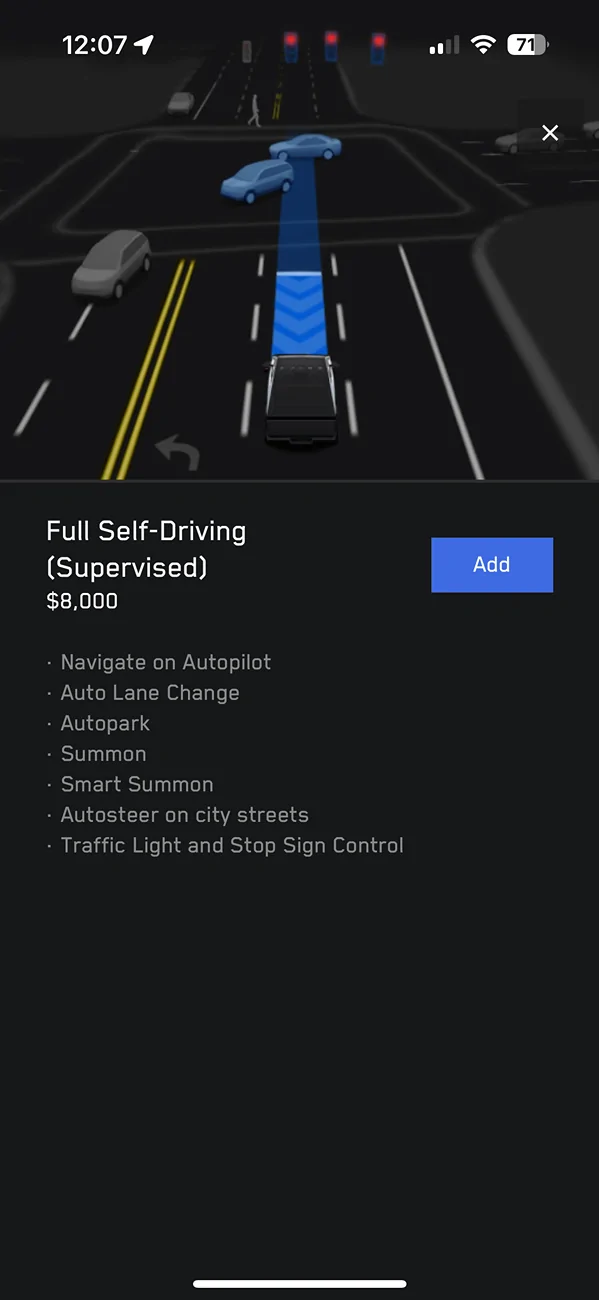 Tesla Cybertruck FSD 14 release next month will start nagging much less - says Musk IMG_9600