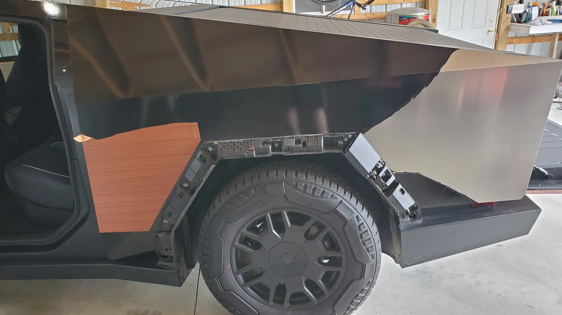 Tesla Cybertruck Bout to remove my vinyl wrap, any tips? 2