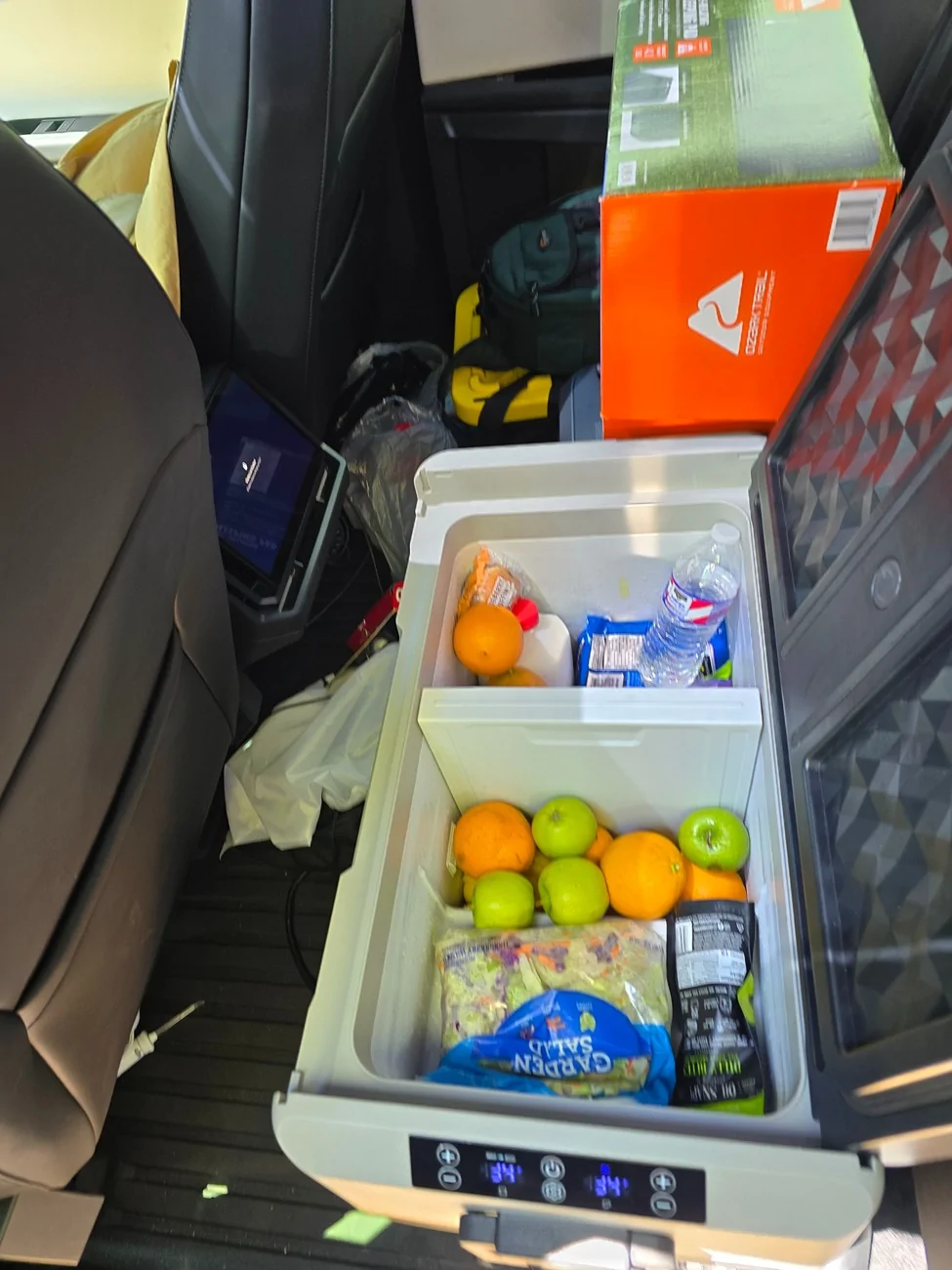 Tesla Cybertruck Road trip cooler / fridge 20250713_133324