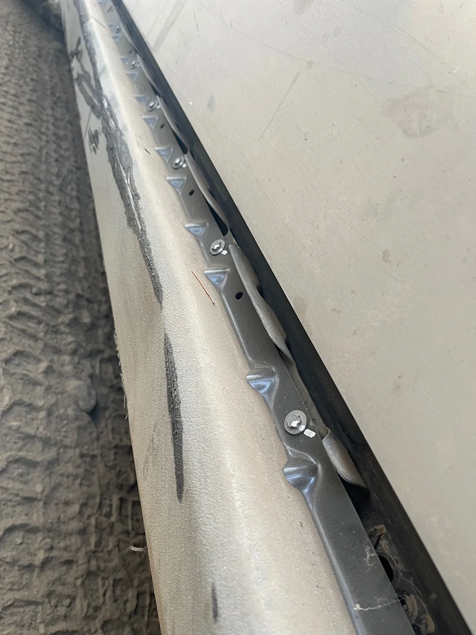 Tesla Cybertruck OEM Tesla Rock Sliders + Body Armor Skidplate (Cybertruck Terrestrial Armor Package) Released IMG_0660