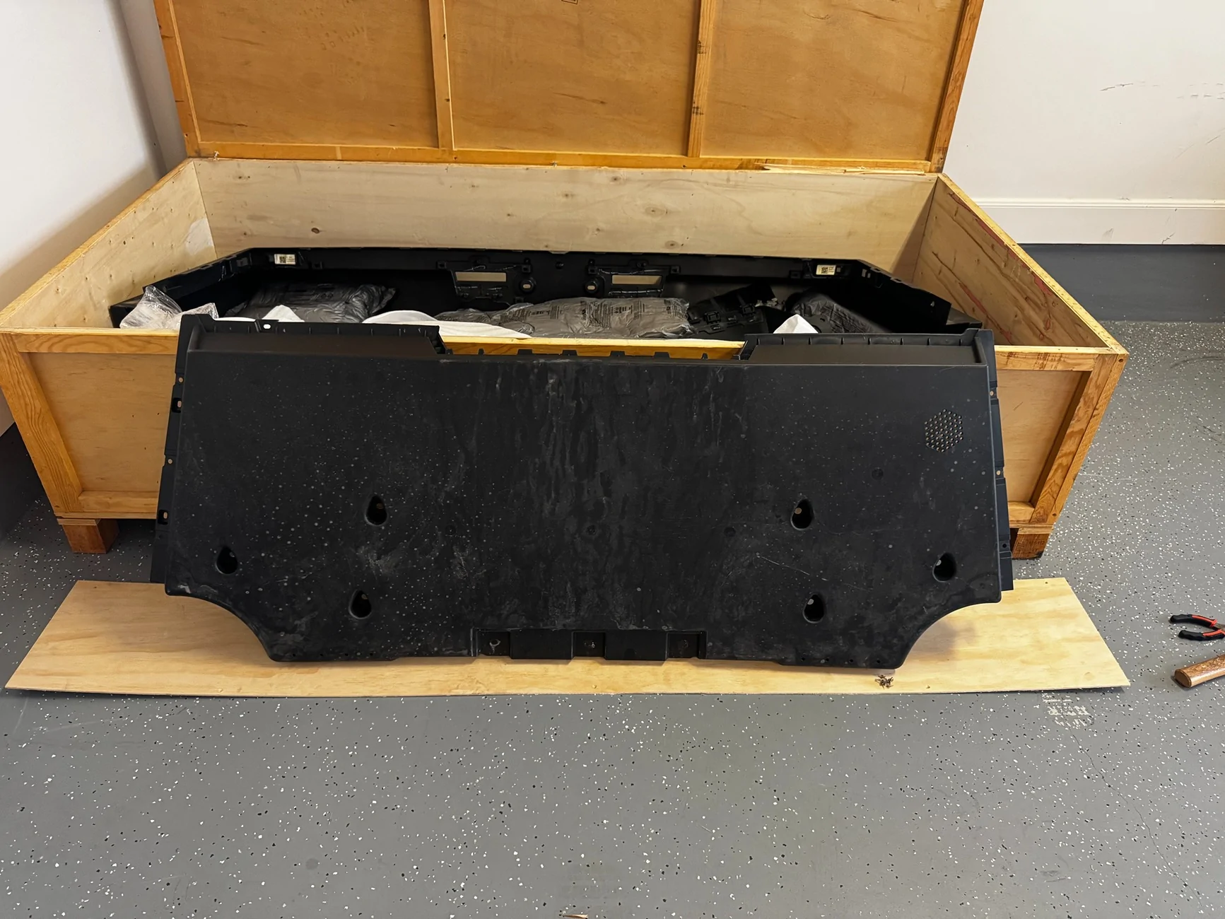 Tesla Cybertruck REAR BUMBER STOCK TRAILER HITCH, AND REAR FASCIA DIFFUSER FOR SALE IMG_0766