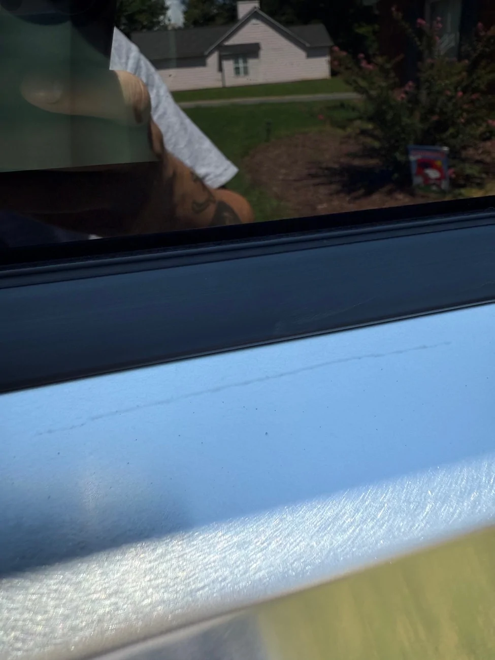Tesla Cybertruck Stains on SS after Citrisurf 77 treatment IMG_6955