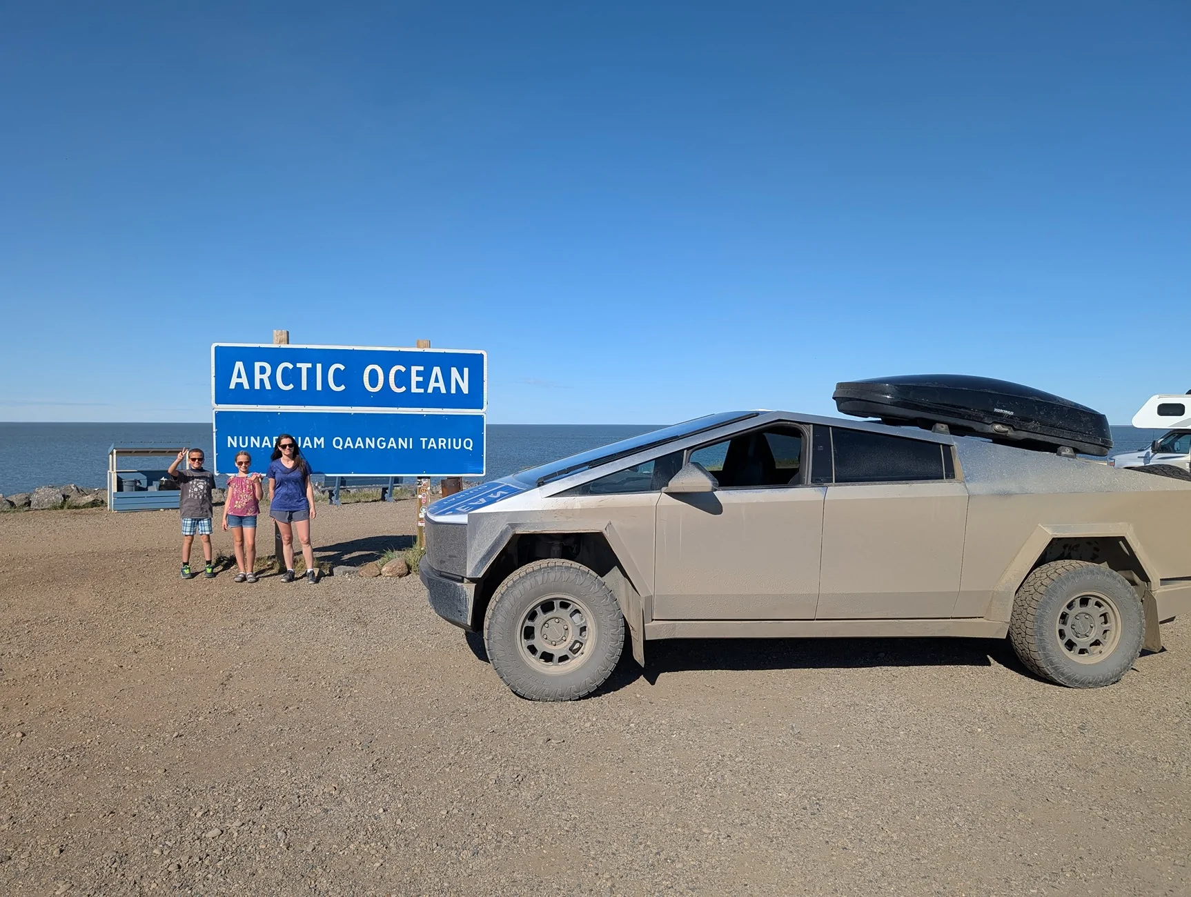 Tesla Cybertruck First Cyberbeast @ the Arctic Ocean?! PXL_20250814_203746185