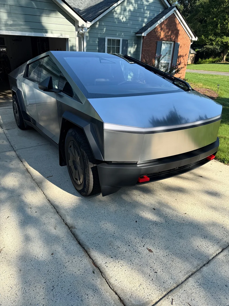 Tesla Cybertruck Stains on SS after Citrisurf 77 treatment IMG_6966