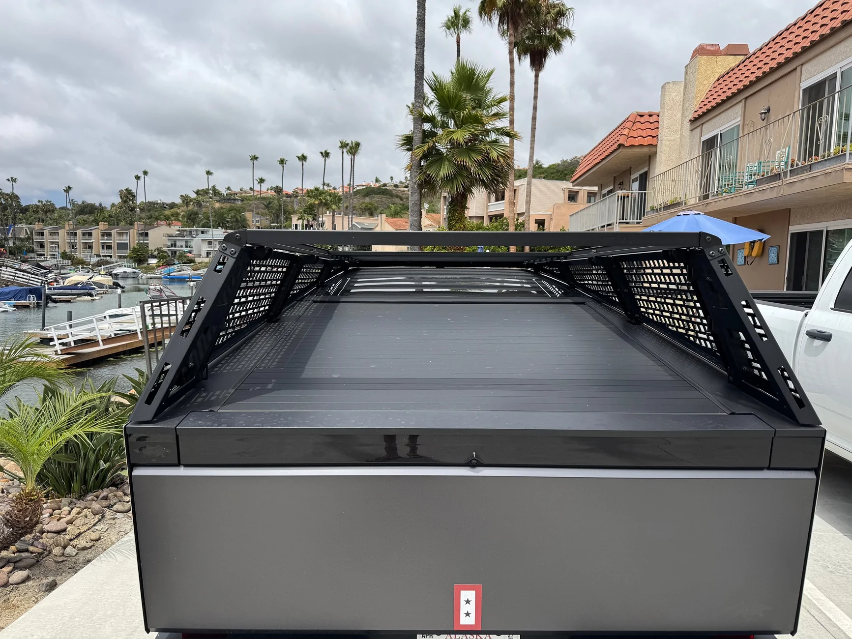 Tesla Cybertruck Selling Urander Bed Rack. SoCal IMG_5373