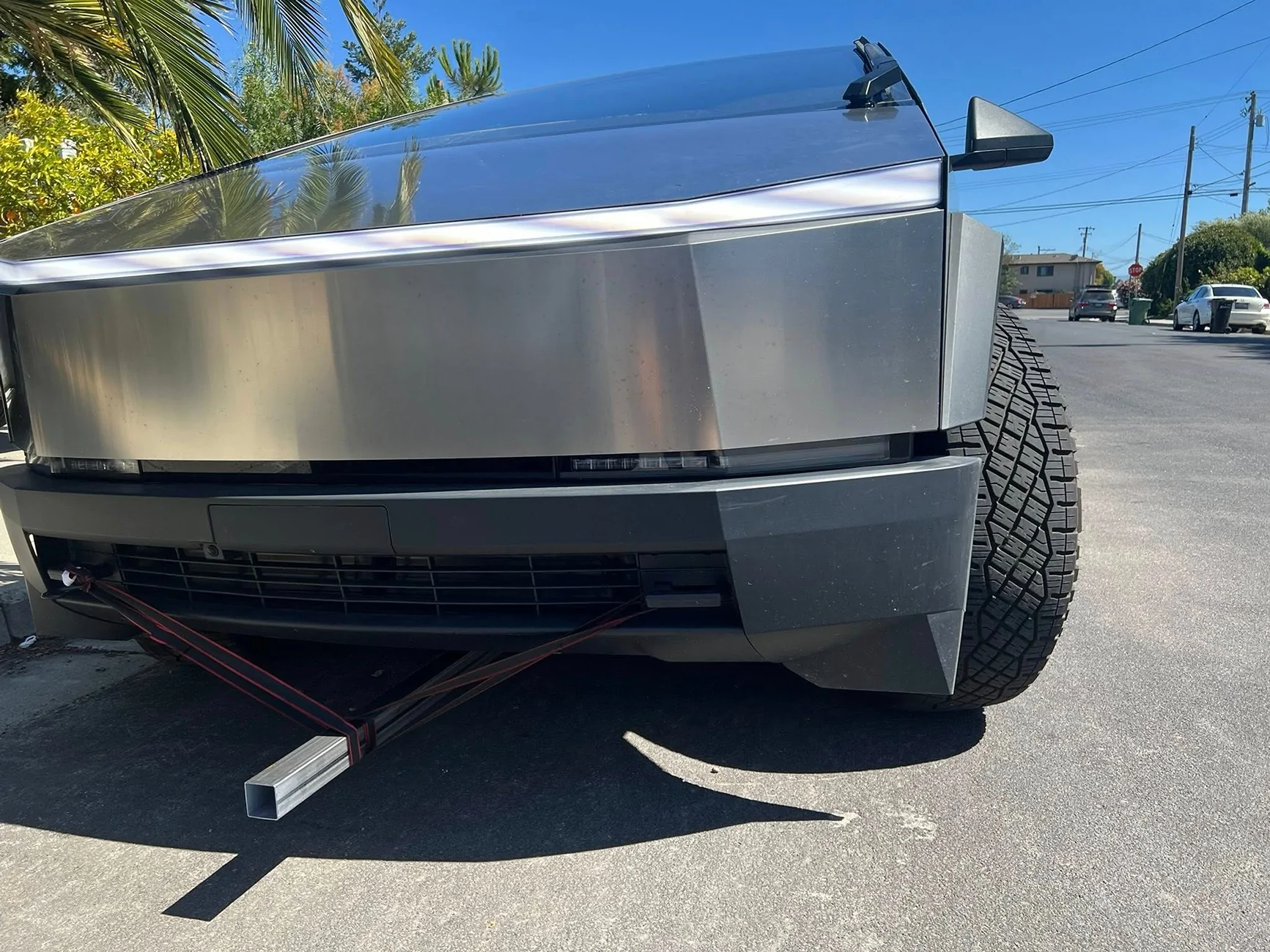 Tesla Cybertruck Who needs a roof rack when you have clearance? bellyrack1