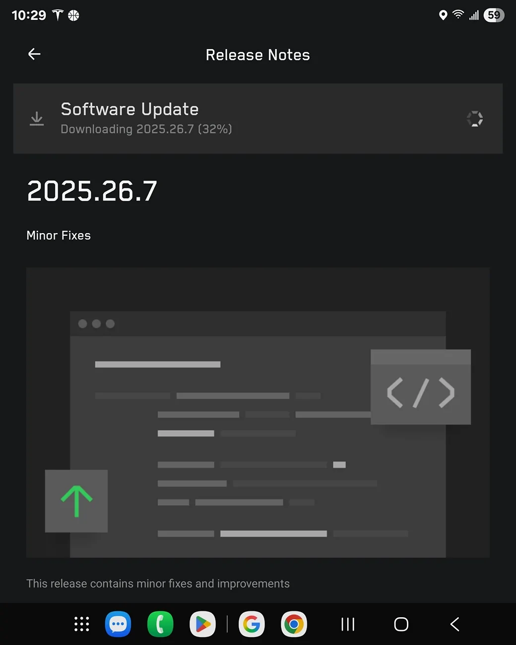 Tesla Cybertruck 2025.26.7 update available for me, minor fixes only Screenshot_20250815_222928_Tesla