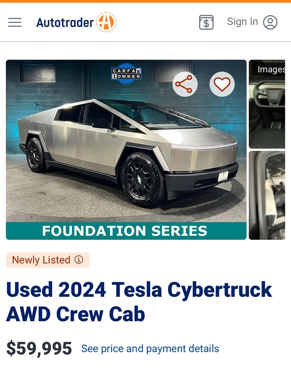 Tesla Cybertruck Foundation Series AWD Cybertruck, FSD, Matte Blue, Tsportline Wheels, $75k OBO IMG_1612