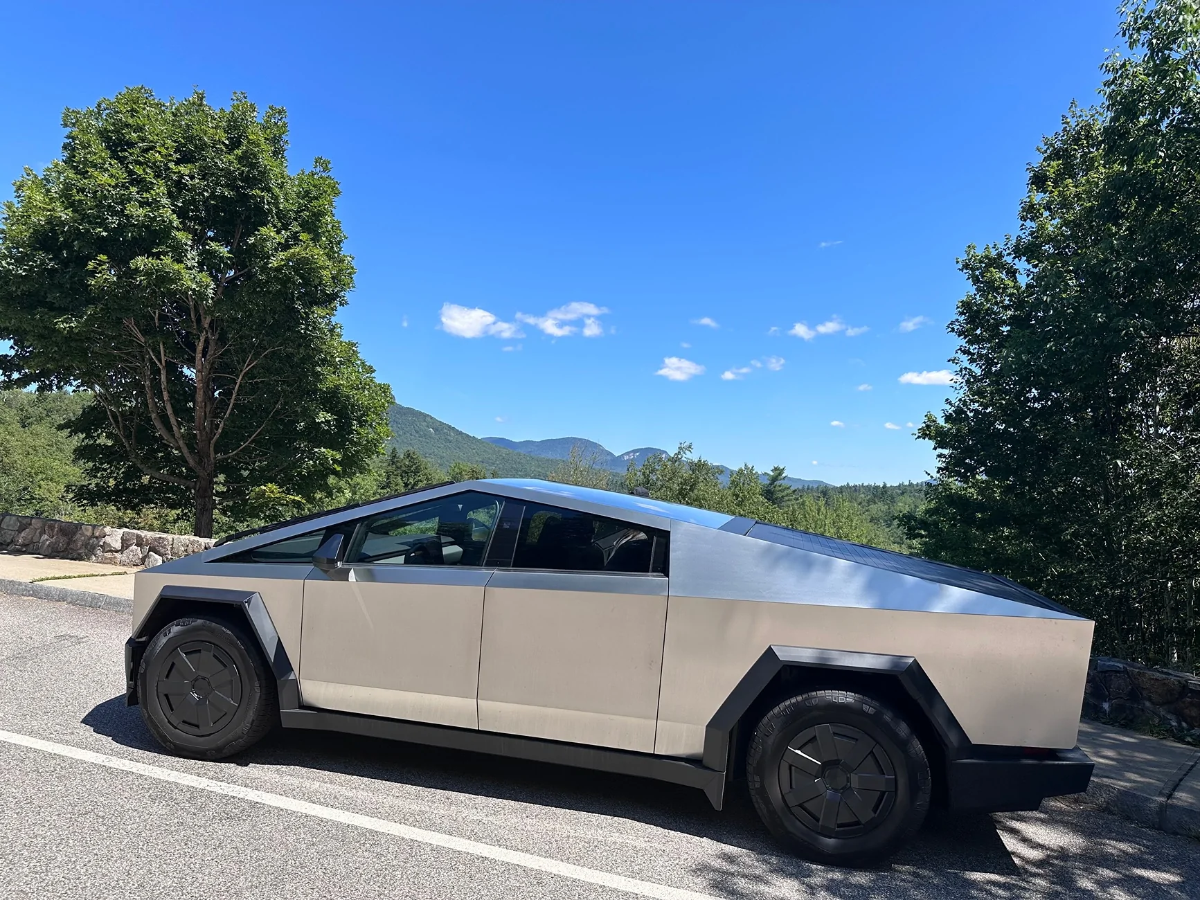 Tesla Cybertruck First Road Trip in the Cybertruck – Kancamagus Smiles, FSD, and a Quick Question IMG_5600