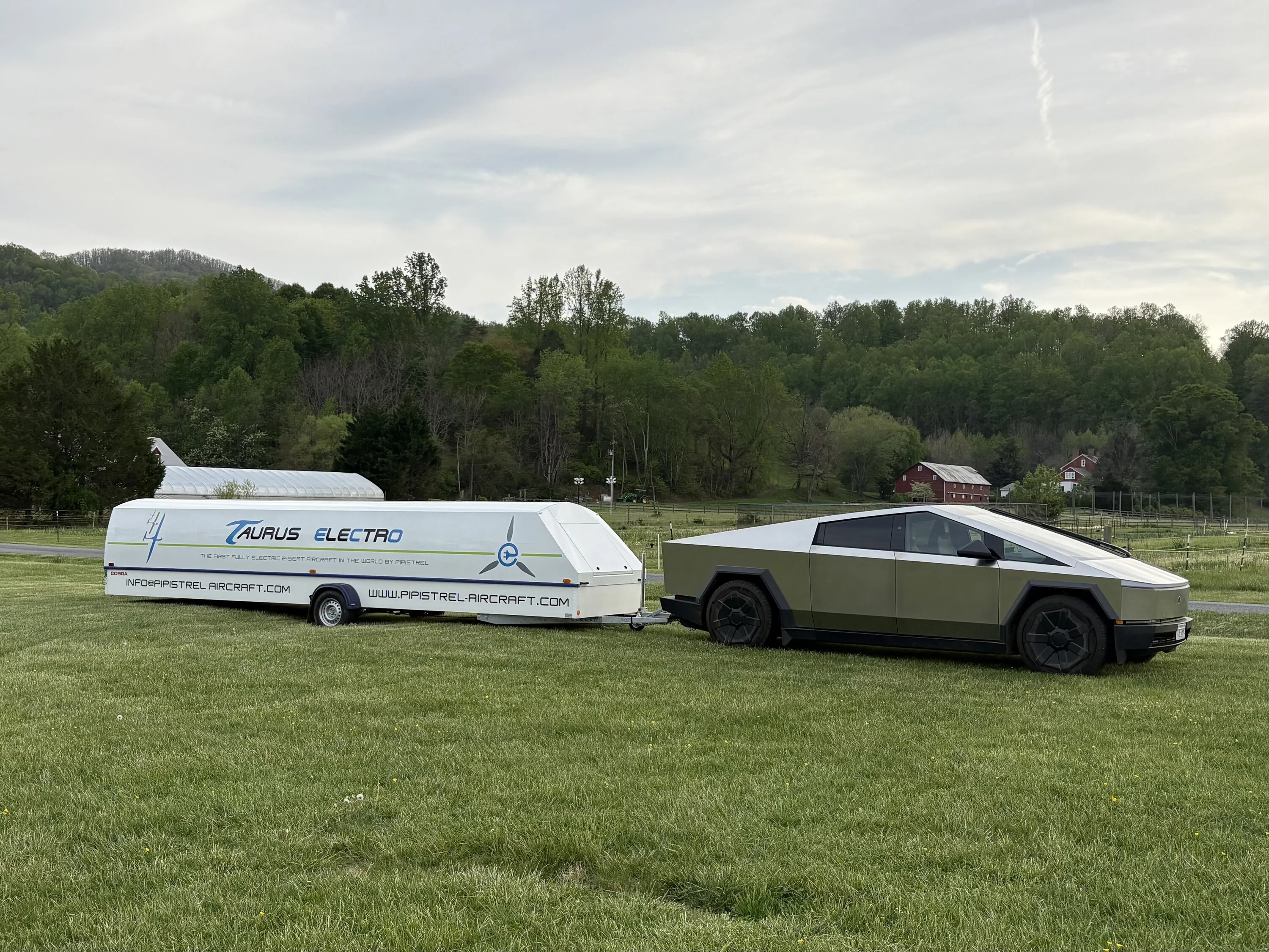 Tesla Cybertruck VA to AR and back towing big trailer IMG_0434