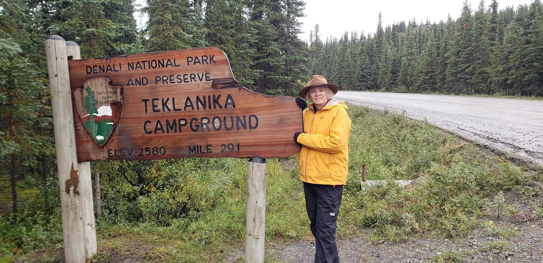 Tesla Cybertruck Overland Trip to Alaska - Follow For Updates Denali Campground Sign