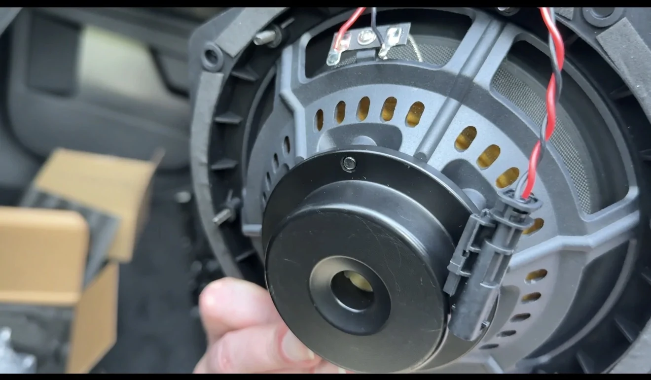 Tesla Cybertruck Cybertruck Speaker upgrade from Light Harmonic IMG_9217