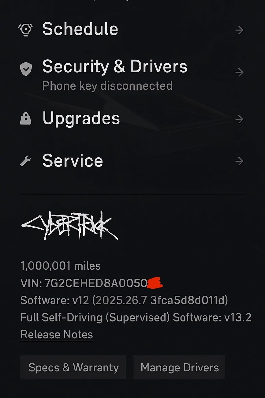 Tesla Cybertruck Highest mileage Cybertruck - post your miles so far 311151B7-2D40-4BF4-A876-8A5F6AFEAE19