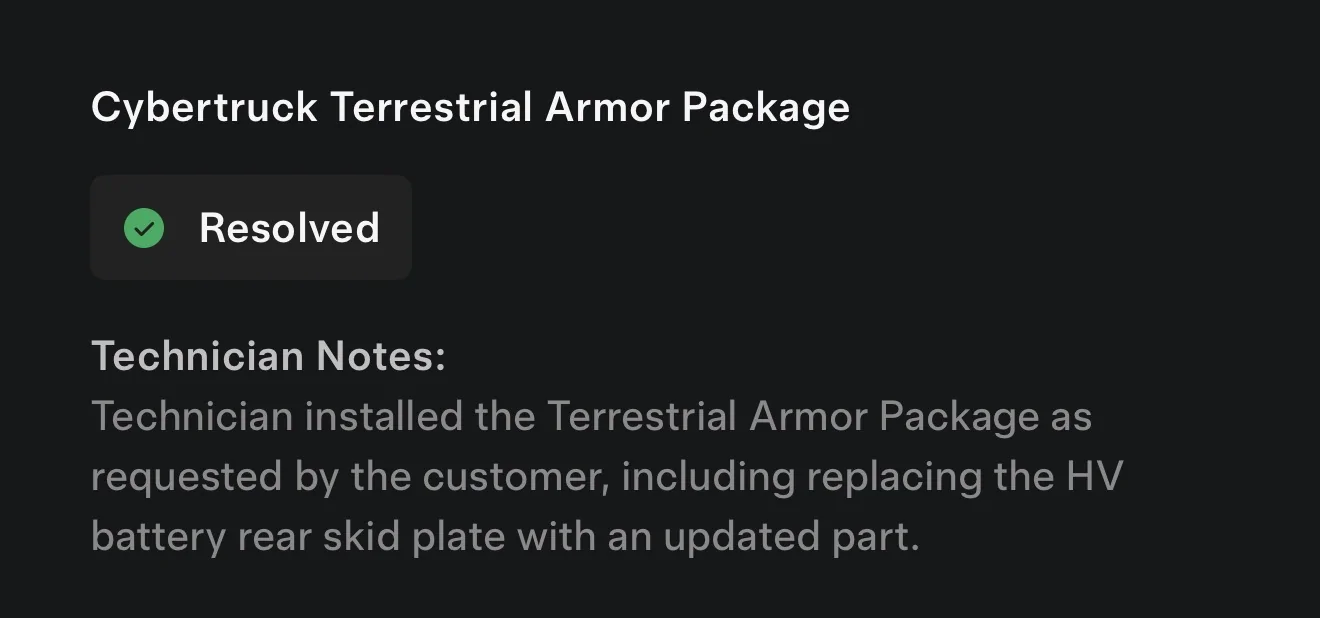 Tesla Cybertruck OEM Tesla Rock Sliders + Body Armor Skidplate (Cybertruck Terrestrial Armor Package) Released IMG_0071