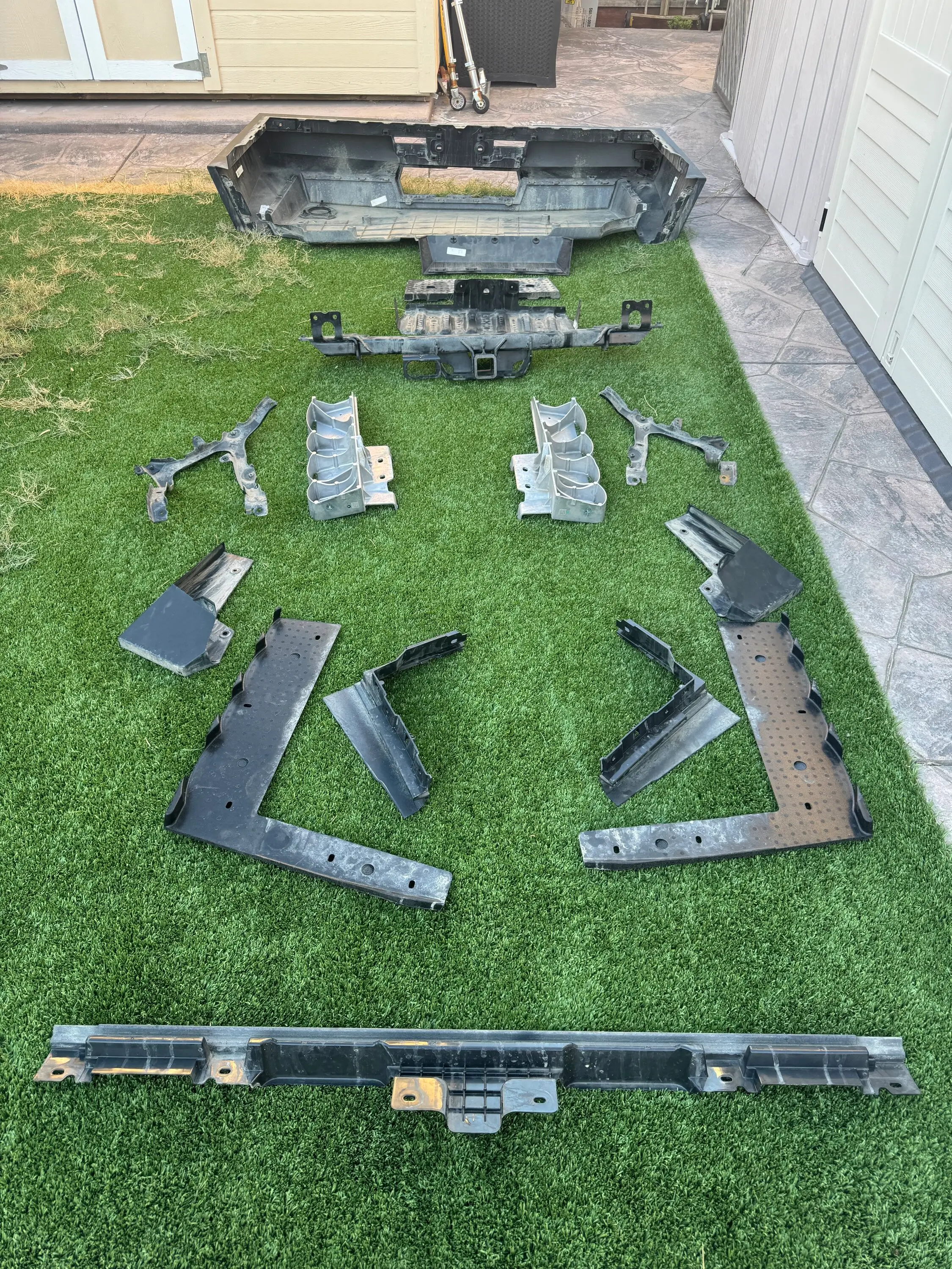 Tesla Cybertruck Tesla OEM Cybertruck rear bumper set/kit $300 IMG_5655