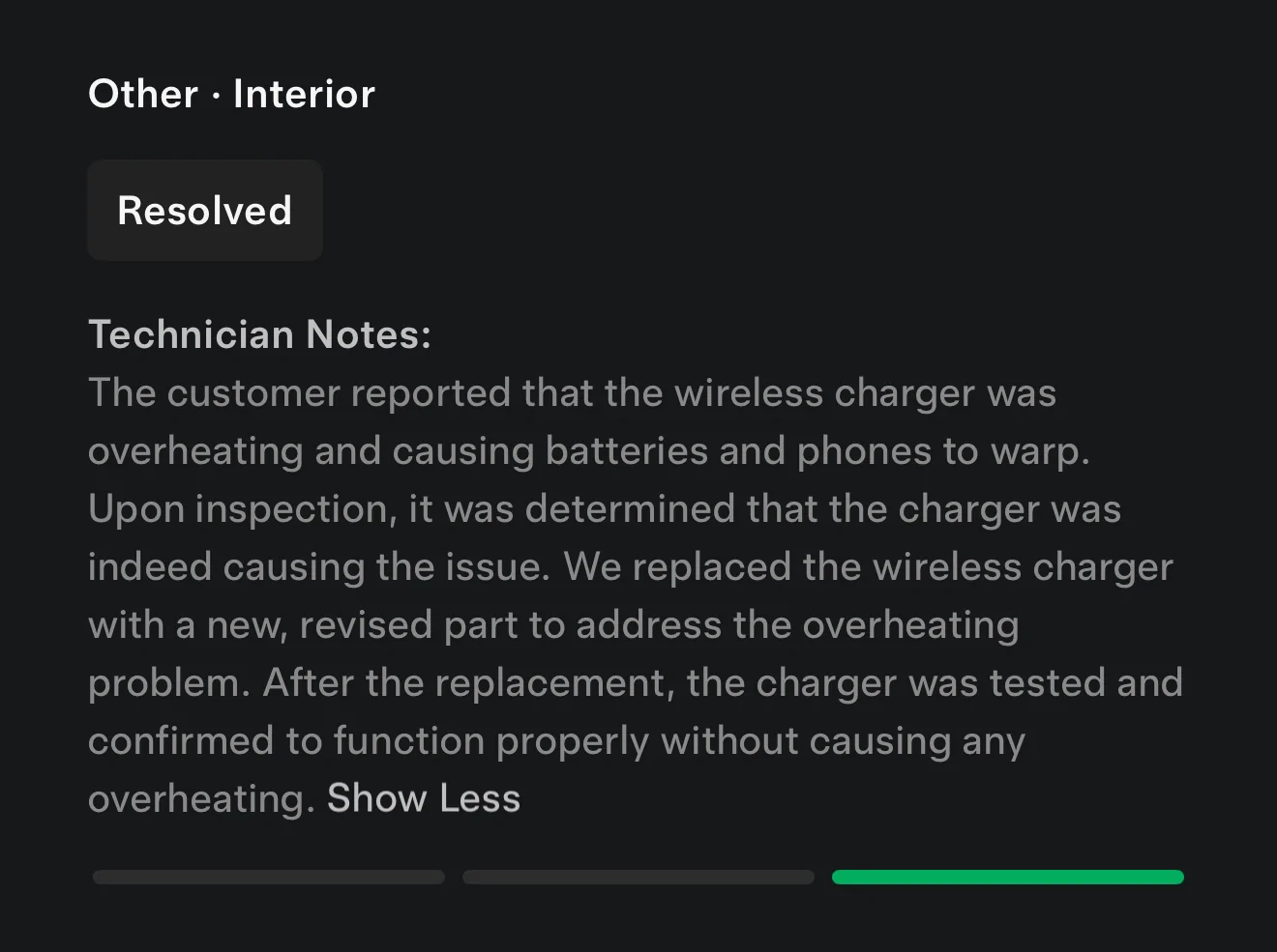 Tesla Cybertruck HARDWARE FIX for hot phone charging issue! New wireless charger has a built-in heatsink IMG_5492