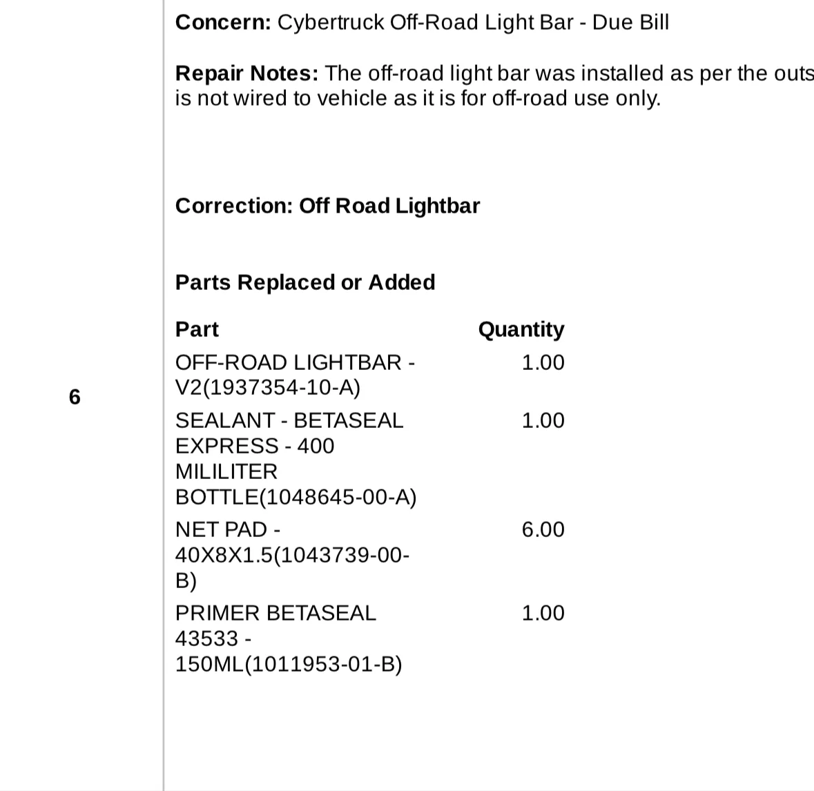 Tesla Cybertruck Breaking:  Light Bar Installs on Hold Confirmed by Tesla IMG_9548