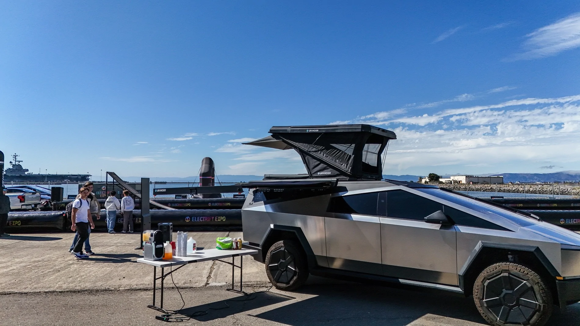 Tesla Cybertruck Urander’s New Tent, Awning & Bed Rack + Cybertruck Terrestrial Armor Live at Electrify Expo SF! dji_fly_20250823_103808_0075_1755972894938_photo