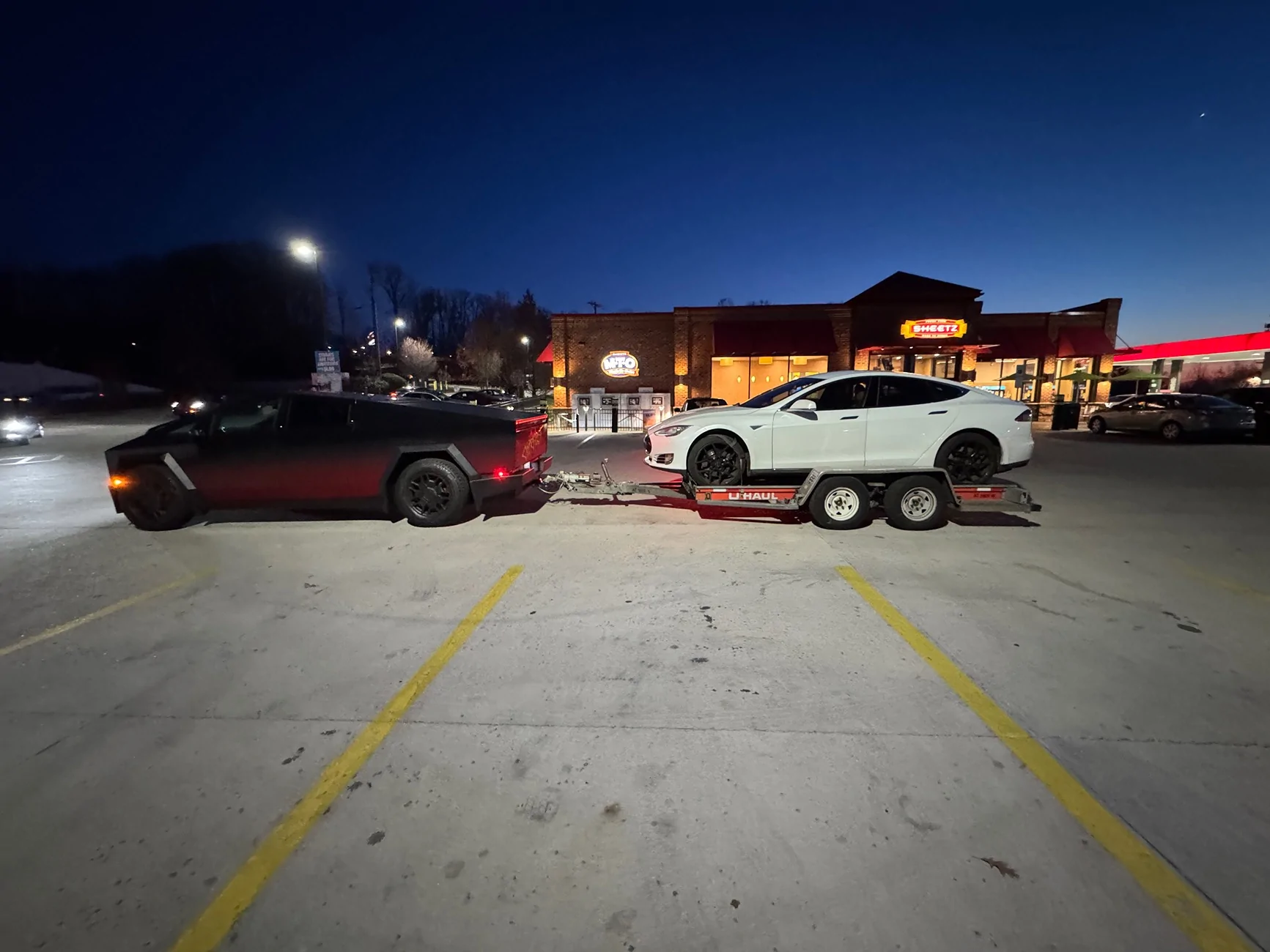 Tesla Cybertruck Cyberbeast towing vs AWD Foundation IMG_5318