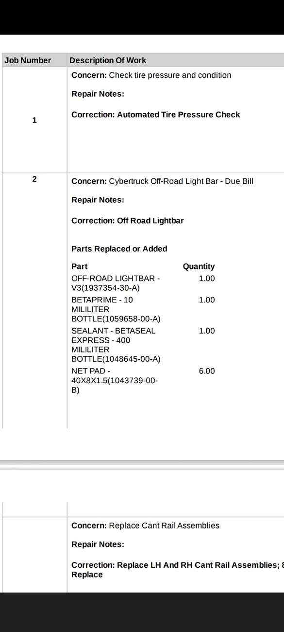 Tesla Cybertruck Breaking:  Light Bar Installs on Hold Confirmed by Tesla 1000004427