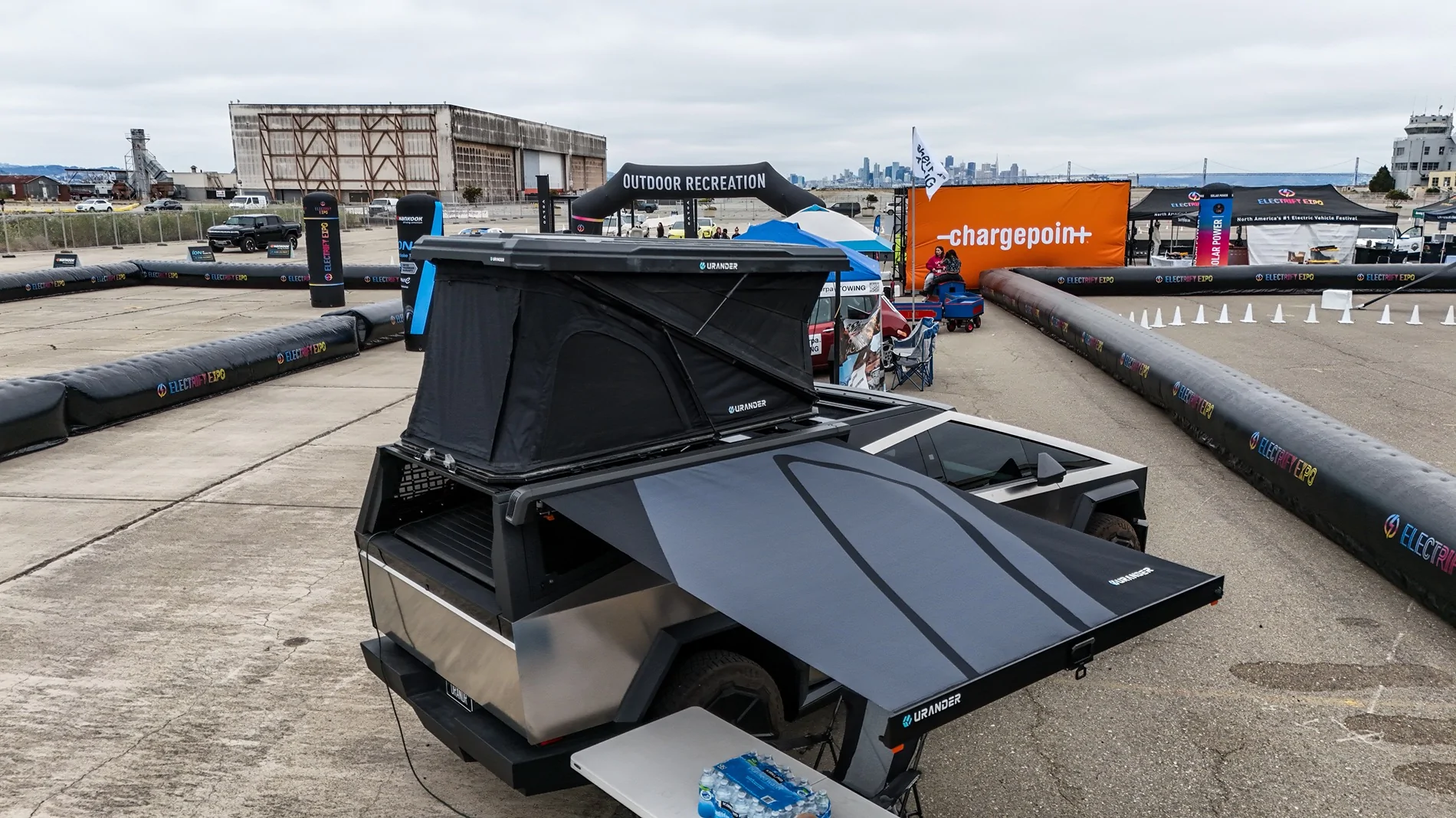 Tesla Cybertruck Urander’s New Tent, Awning & Bed Rack + Cybertruck Terrestrial Armor Live at Electrify Expo SF! dji_fly_20250824_104458_0165_1756058464449_photo